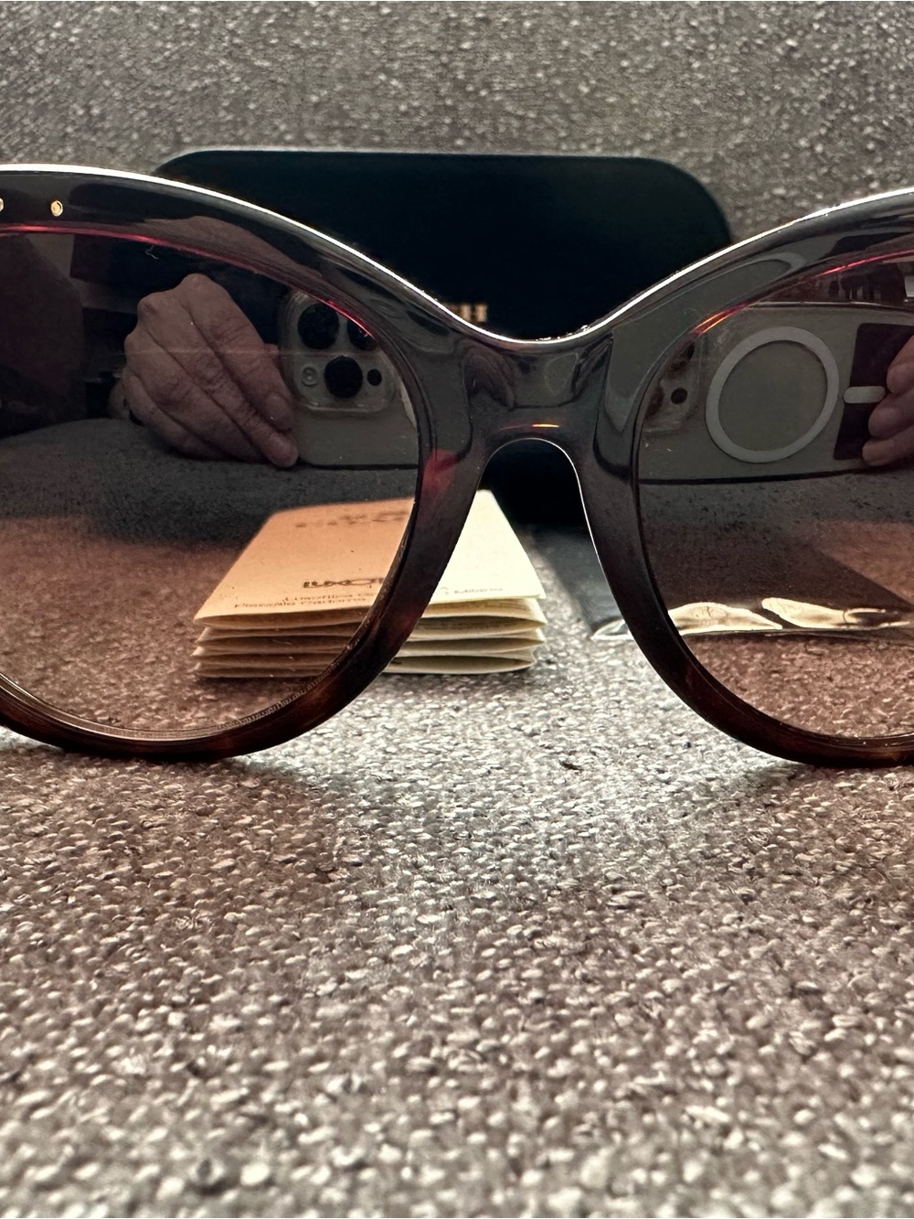 Coach Oversized Round Sunglasses in Tortoiseshell Brown